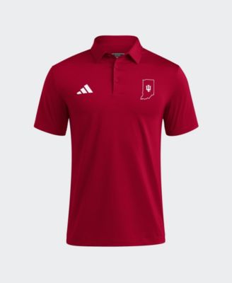 adidas Men's Crimson Indiana Hoosiers Ultimate 365 Solid Polo