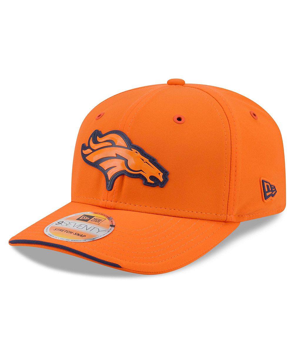 New Era мужская регулируемая кепка 9SEVENTY Denver Broncos 2026 Sideline оранжевого цвета