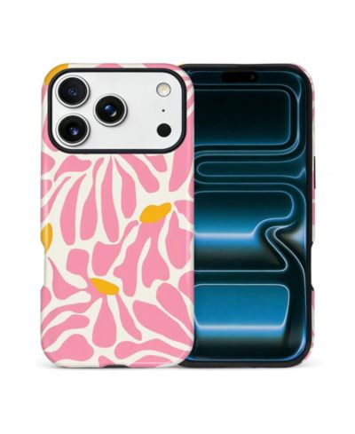 GONEZ iPhone 17 Pro Max 2-in-1 Dual-Layer Shockproof Floral Case for iPhone 17 Pro Max