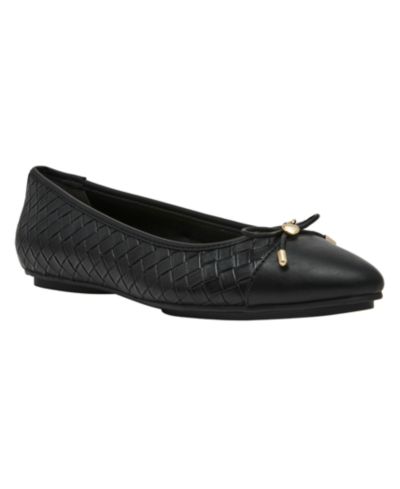 Anne Klein Women's Luci Woven Cap Toe Ballet Flats