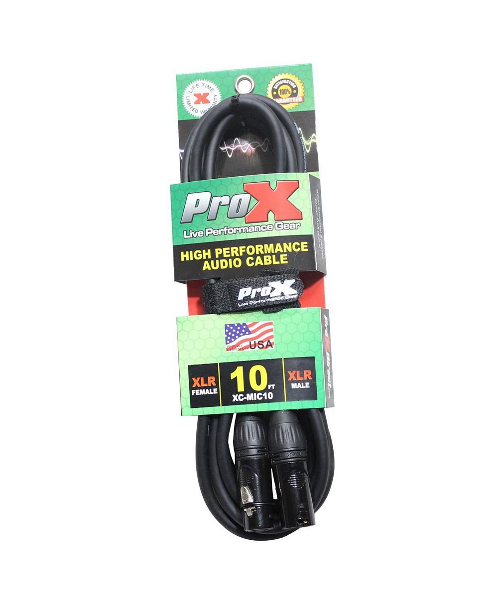 ProX XC-MIC10 Balanced XLR-F to XLR-M Microphone Cable 10 ft.