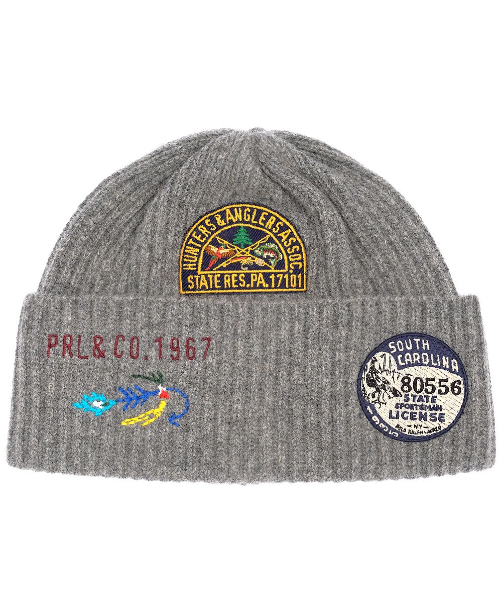 Мужская шапка Polo Ralph Lauren Patch Beanie Hat
