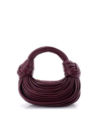 Pre-Owned Bottega Veneta Mini Double Knot Hobo Tubular Leather