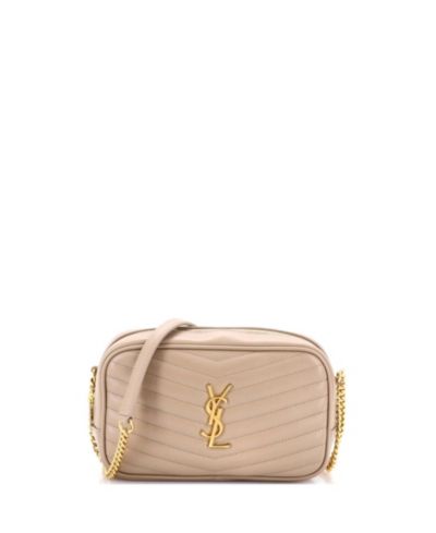 Б/у мини-сумка Mini Lou Camera Bag из стеганой кожи с узором «шахматка», Saint Laurent