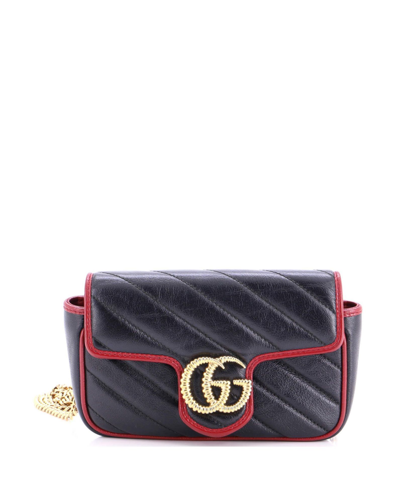 Pre-Owned Gucci Super Mini GG Marmont сумка через плечо из стеганой кожи