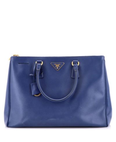Pre-Owned Prada Большая сумка-тоут Saffiano Leather с двойной молнией Lux