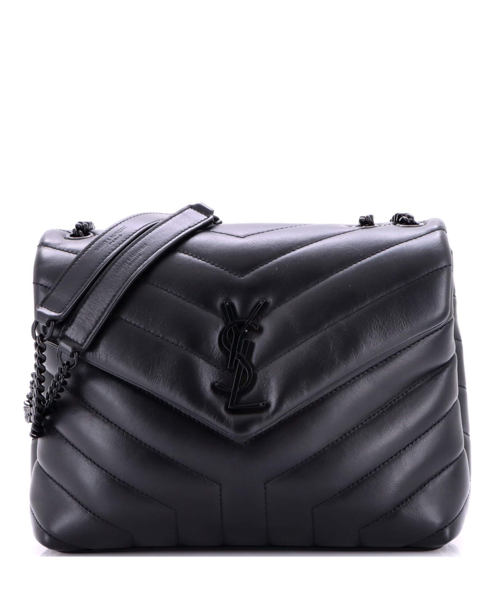 Saint Laurent сумка на плечо Loulou Small Matelasse Chevron Leather Pre-Owned