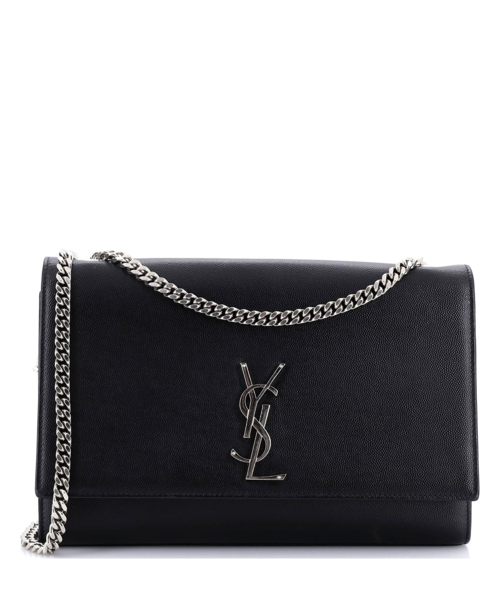 Pre-Owned Saint Laurent Large Classic Monogram Crossbody Bag Grainy Leather