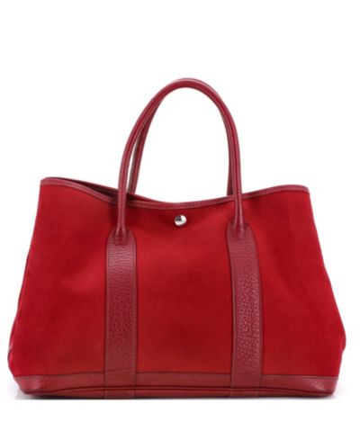 Pre-Owned HERMÉS 36 Garden Party Tote Toile and Leather