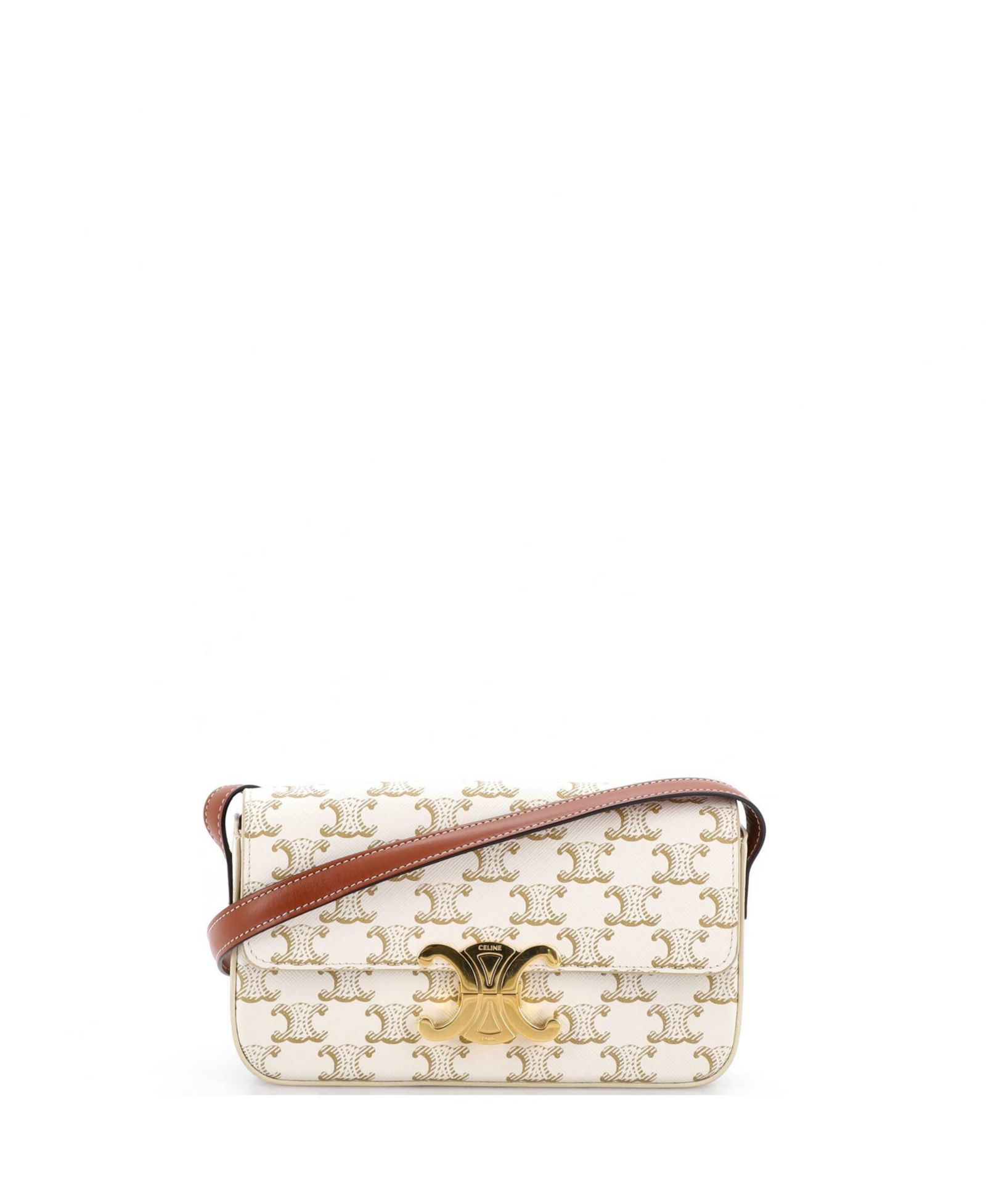 Celine Triomphe East-West сумка через плечо Triomphe Coated Canvas (Pre-Owned)