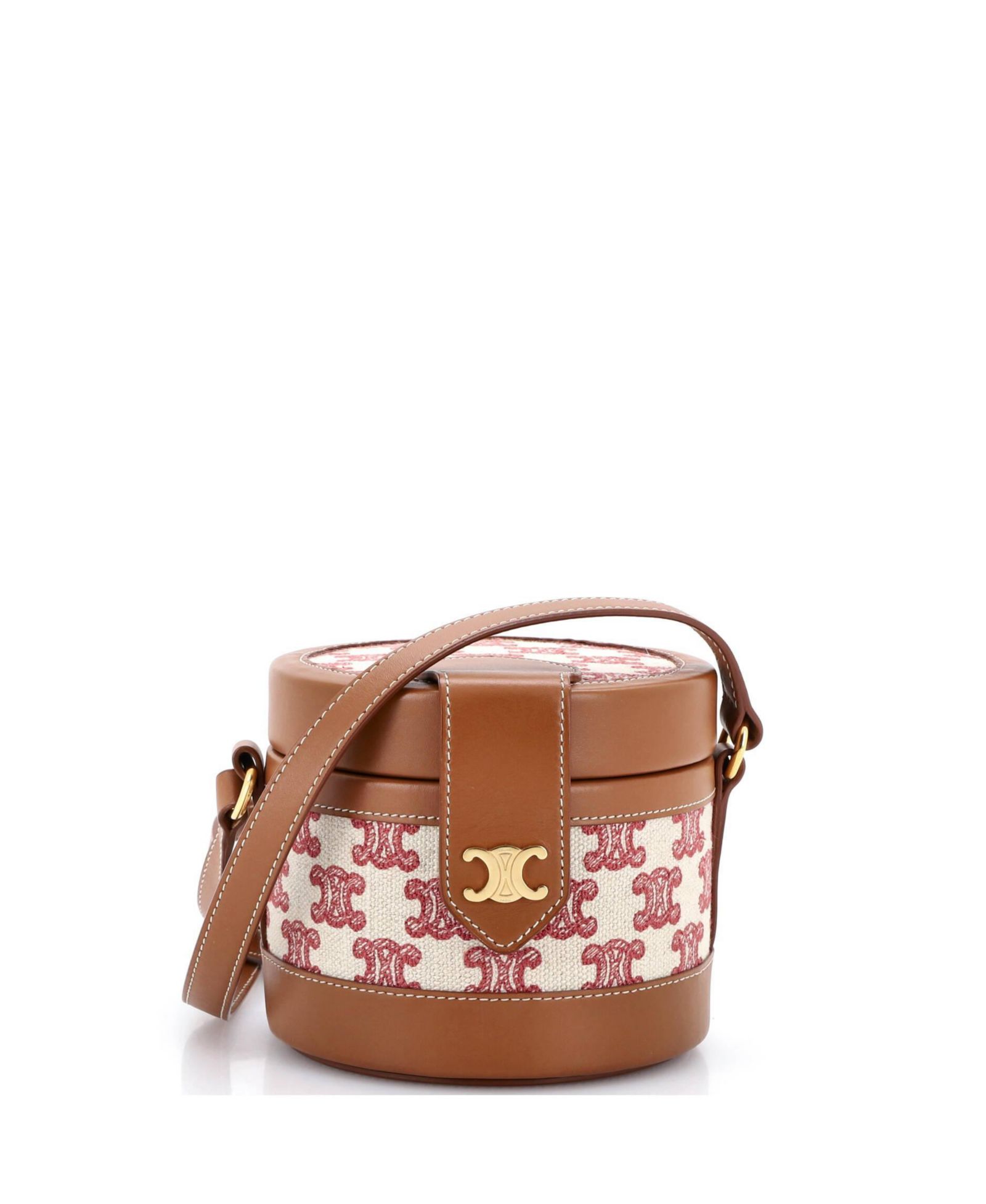 Сумка Celine Small Tambour Triomphe Canvas, б/у