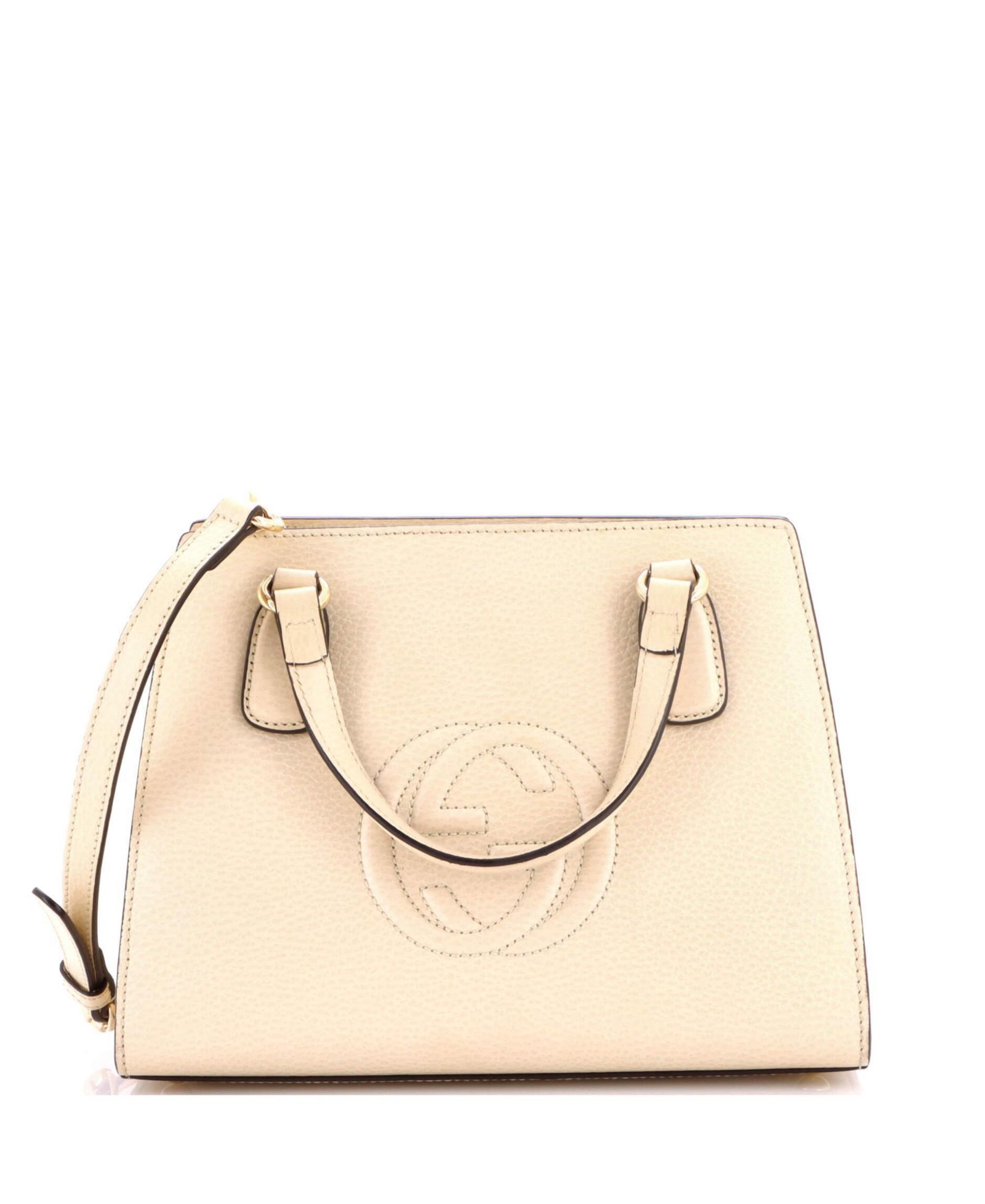 Pre-Owned Gucci Small Soho Convertible Top Handle Satchel Leather
