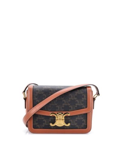 Сумка через плечо Pre-Owned Celine Teen Triomphe Triomphe Coated Canvas