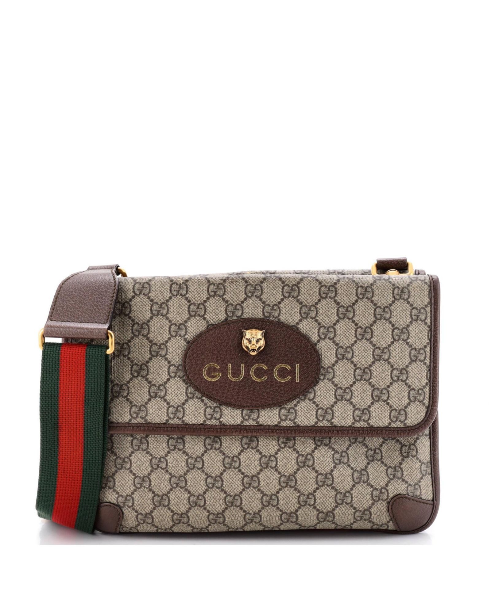 Pre-Owned Gucci Б/у мессенджер Neo Vintage Flap из покрытого холста GG