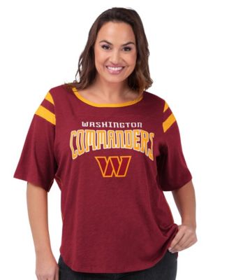 Футболка G-III 4Her by Carl Banks Women's Burgundy Washington Commanders Plus Size