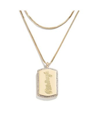 WEAR by Erin Andrews x Baublebar Pittsburgh Pirates Dog Tag Necklace