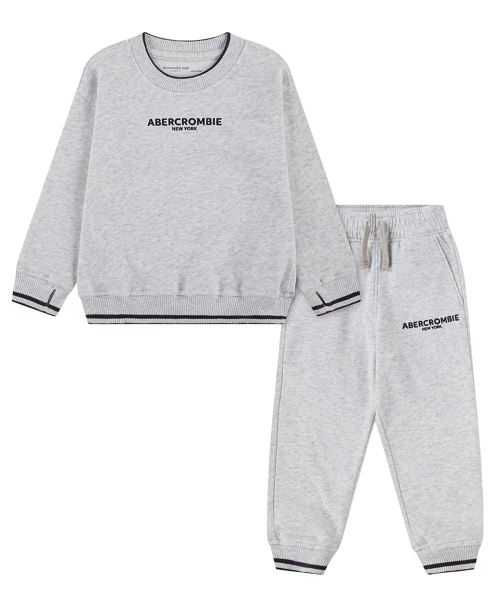 Комплект из 2 предметов abercrombie kids Fleece Crew Sweatshirt и Jogger Pants для малышей