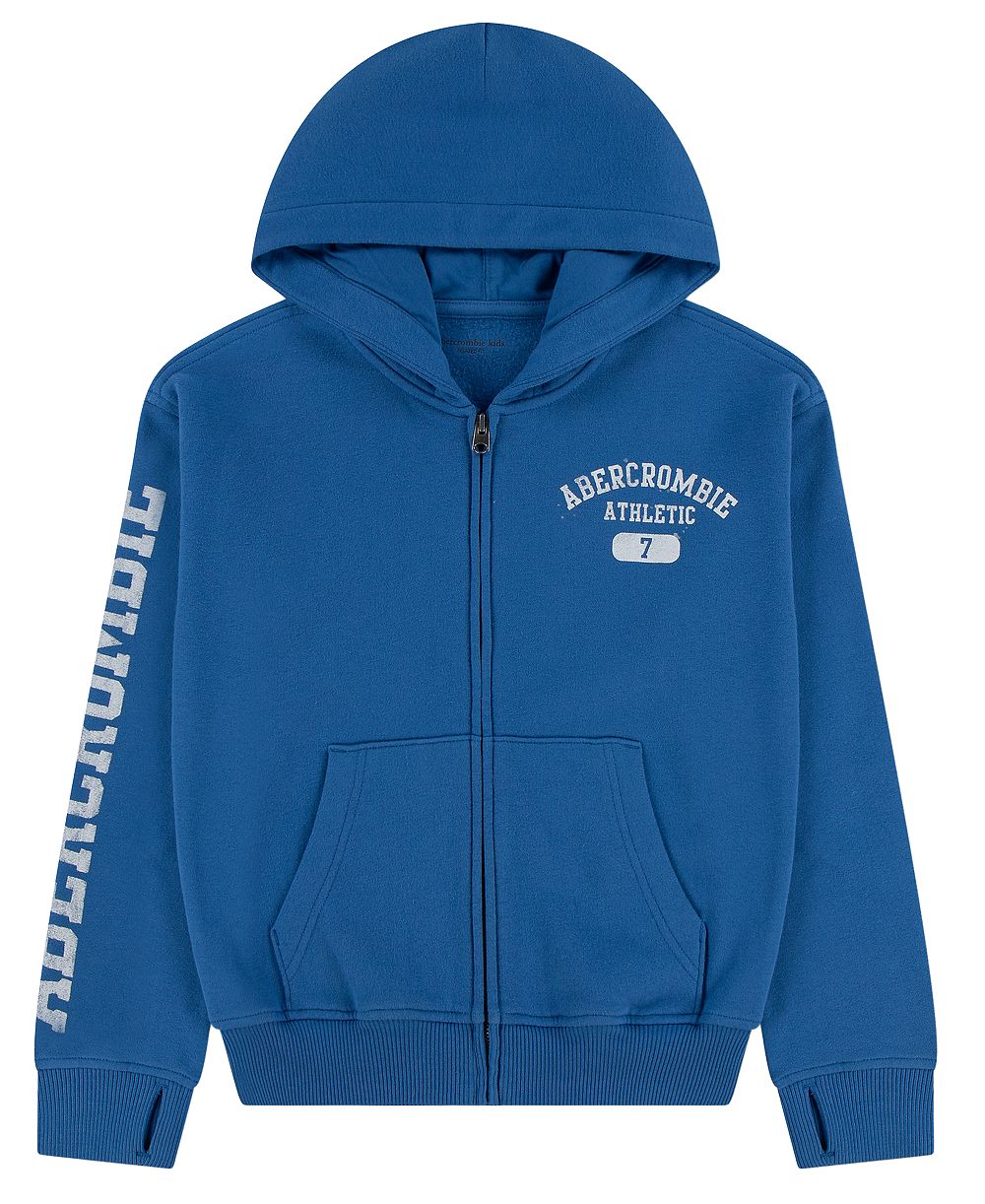 abercrombie kids Детская толстовка на молнии Y2K из флиса для мальчиков 2T-5T