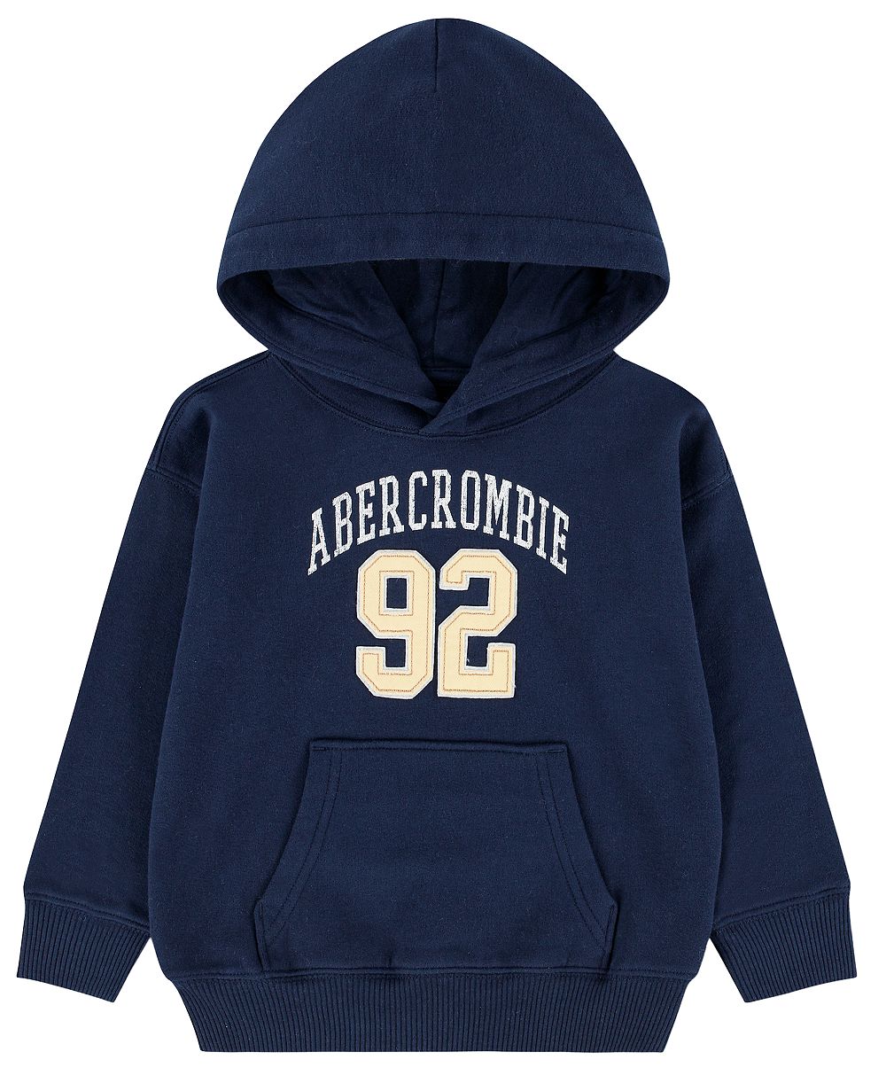 abercrombie kids Детский толстовка с капюшоном из флиса для мальчиков 2T-5T с логотипом