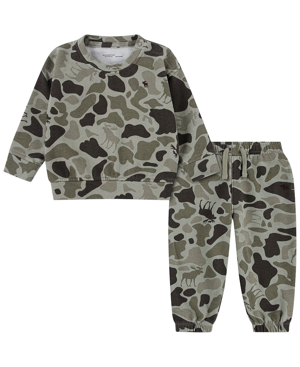 abercrombie kids Детский комплект из толстовки с длинным рукавом и брюк для мальчика, 2 предмета
