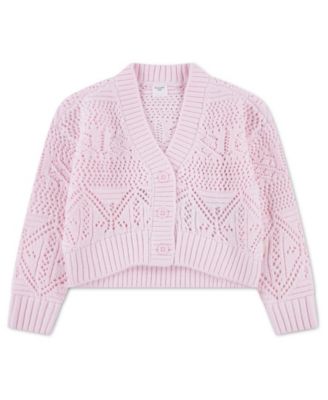 abercrombie kids Toddler Girls' 2T-5T Pointelle Cardigan Sweater