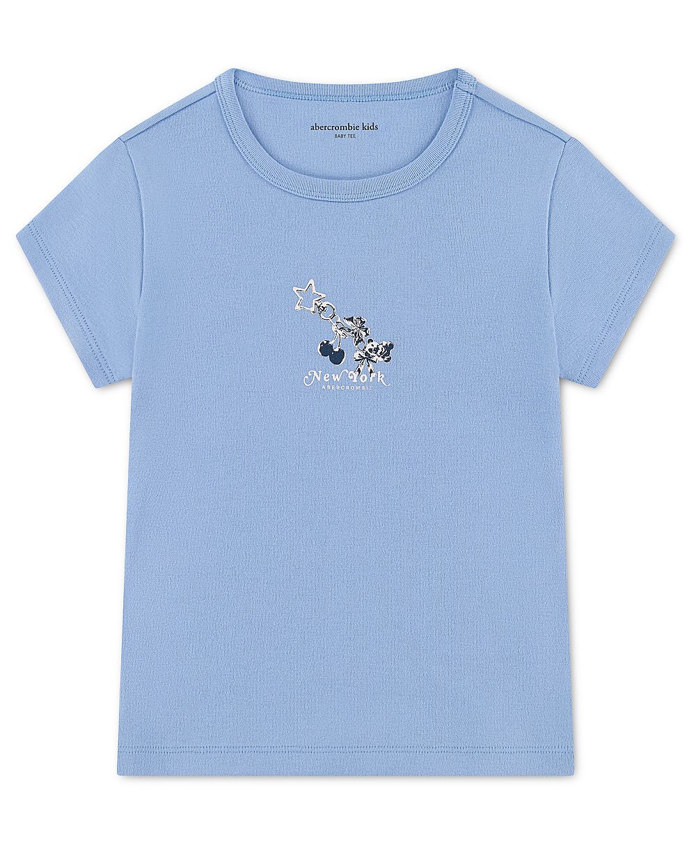 Детская футболка abercrombie kids с коротким рукавом для девочек, размер 2T-5T