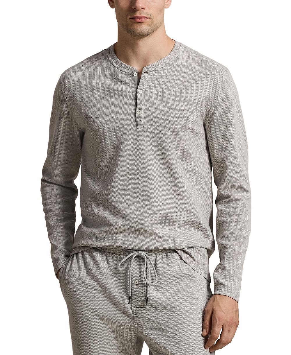 Polo Ralph Lauren Men's Herringbone Henley Pajama T-shirt