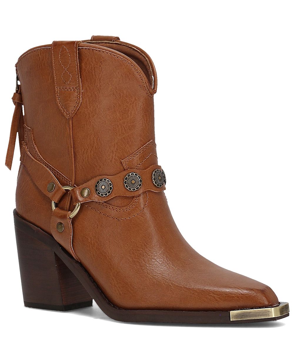 Frye and Co. Women's Ashlyn Mini Concho Block Heel Booties