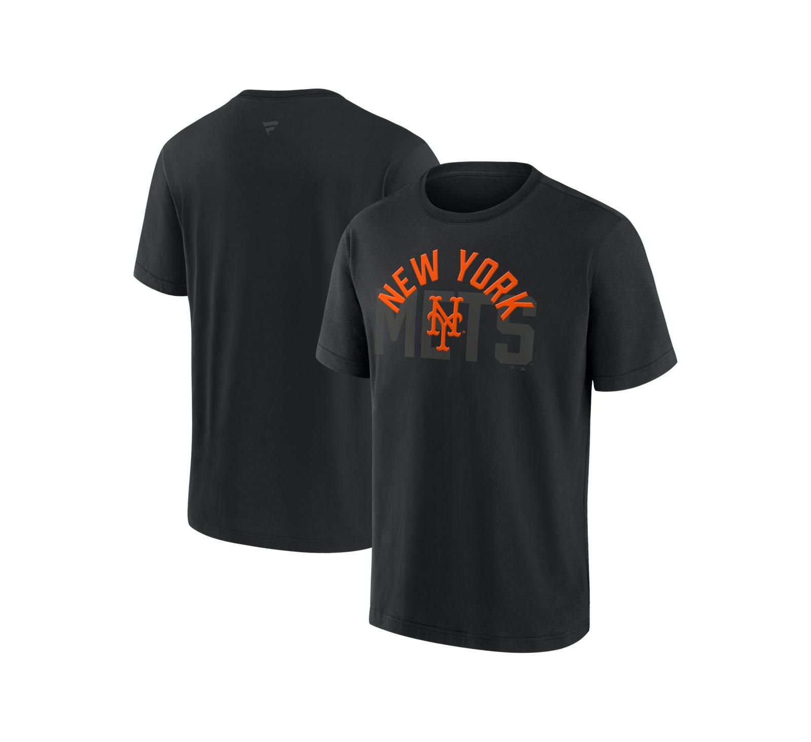 Fanatics Men's New York Mets Black Out Heavyweight T-Shirt