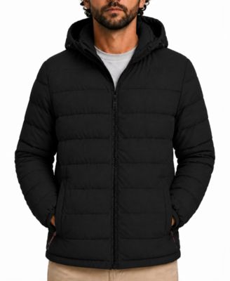 Hawke & Co. Men's Stretch Insulated Hooded Puffer Jacket
