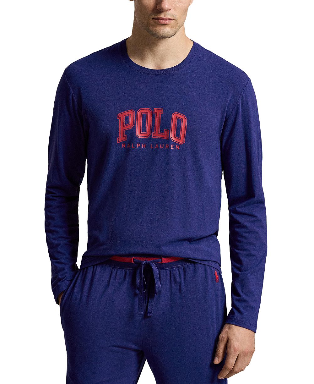 Мужская футболка Polo Ralph Lauren с длинным рукавом и круглым вырезом, эксклюзив Macy's