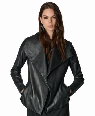 Donna Karan New York женский пиджак-халат с ремнем из смешанных материалов