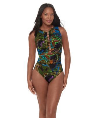 Miraclesuit Women's Amazonia Swizzle Underwire One-Piece Swimsuit
