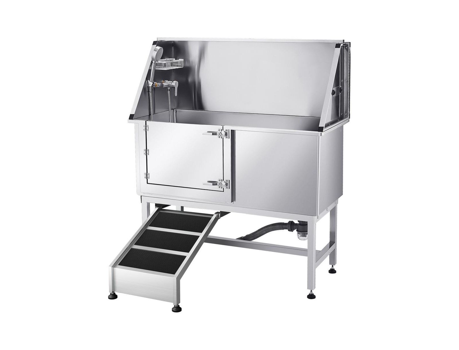 Стальная станция для мытья собак RUIE с пандусом 50 inch
