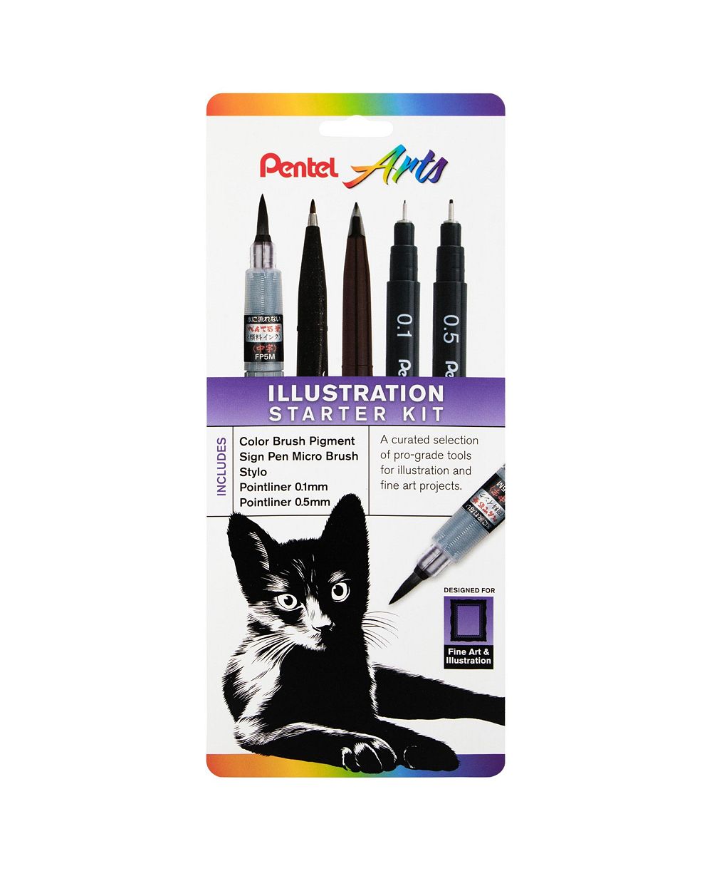 Набор для иллюстрации Pentel Arts, 5 шт