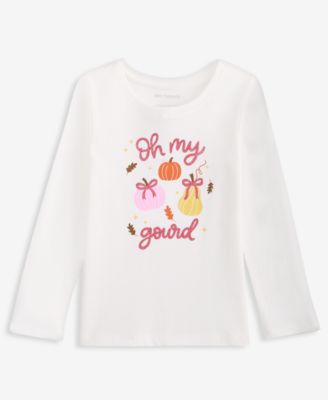 Epic Threads футболка с длинным рукавом Oh My Gourd для девочек-малышек, размер 12M-5T