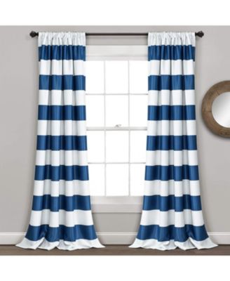 Штора для окна Egyptian Linens Stripe, затемняющая, 52 X 84 Inch