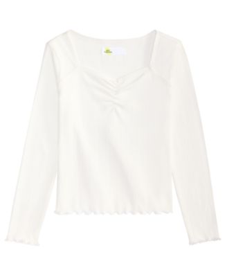 Epic Threads Girls' 4-16 Long-Sleeve Sweetheart Neck Shirt, Macy's Exclusive