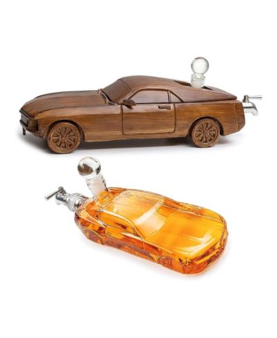 The Wine Savant Mustang 2-Piece Decanter Set