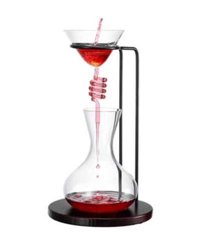 The Wine Savant Wine Tower 76 oz. Wine Decanter Aerator Set