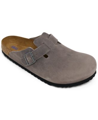 Мужские кожаные мюли Birkenstock Boston