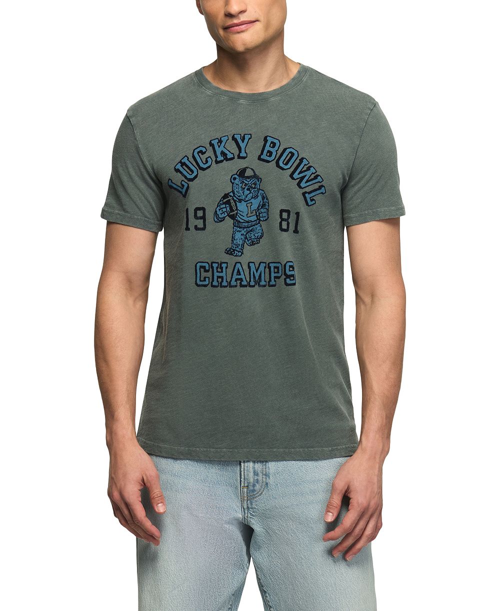 Lucky Brand Men's Lucky Bowl Champs Graphic T-Shirt