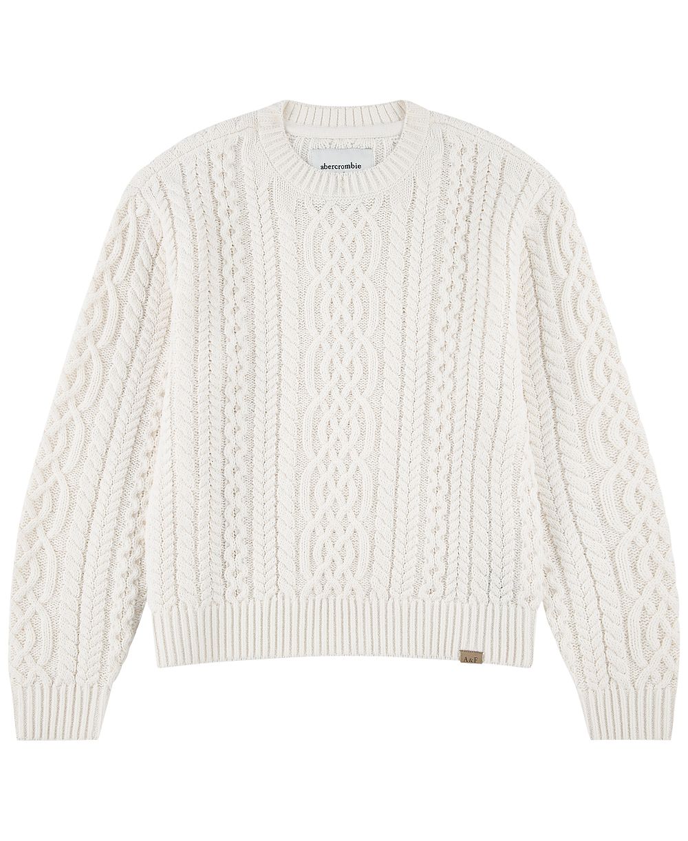 Детский джемпер abercrombie kids Boys' 5-18 Cable Crew