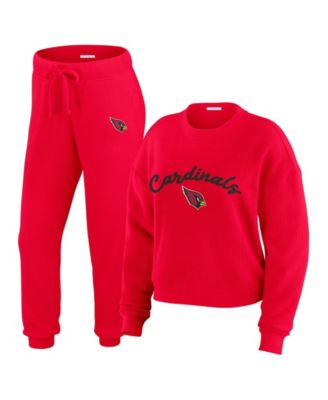 WEAR by Erin Andrews Женский комплект из 2 предметов: трикотатная футболка с длинным рукавом и брюки для отдыха, кремовый цвет, Arizona Cardinals, Plus Size