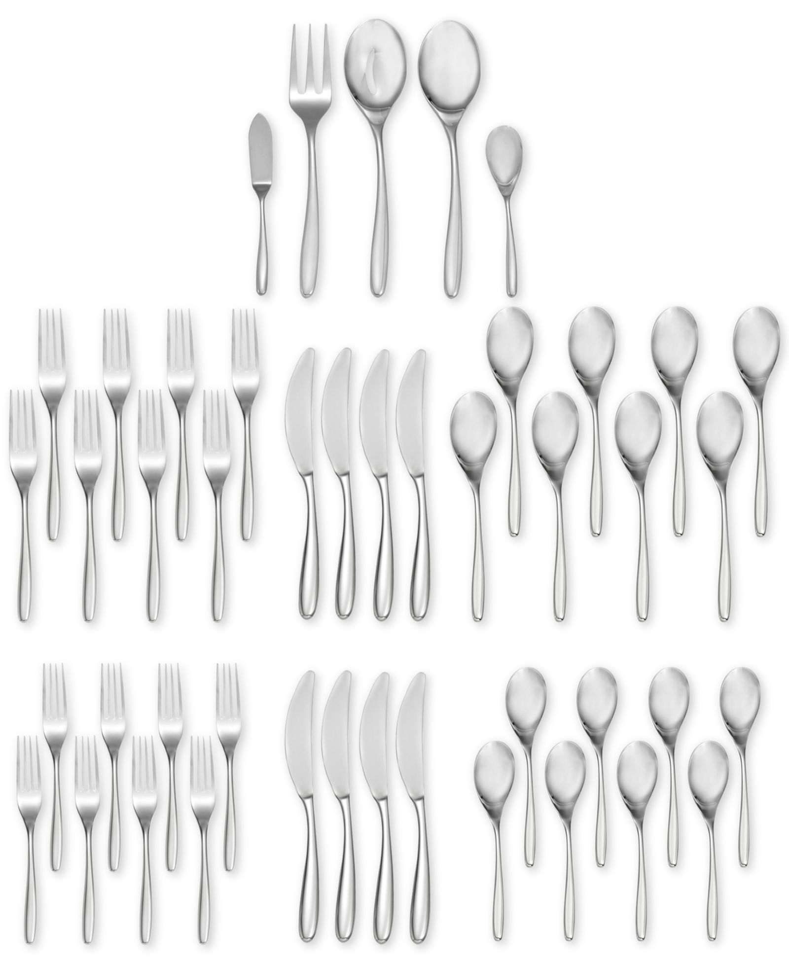 Nambé 45-Pc. Bend Flatware Set, Service for 8