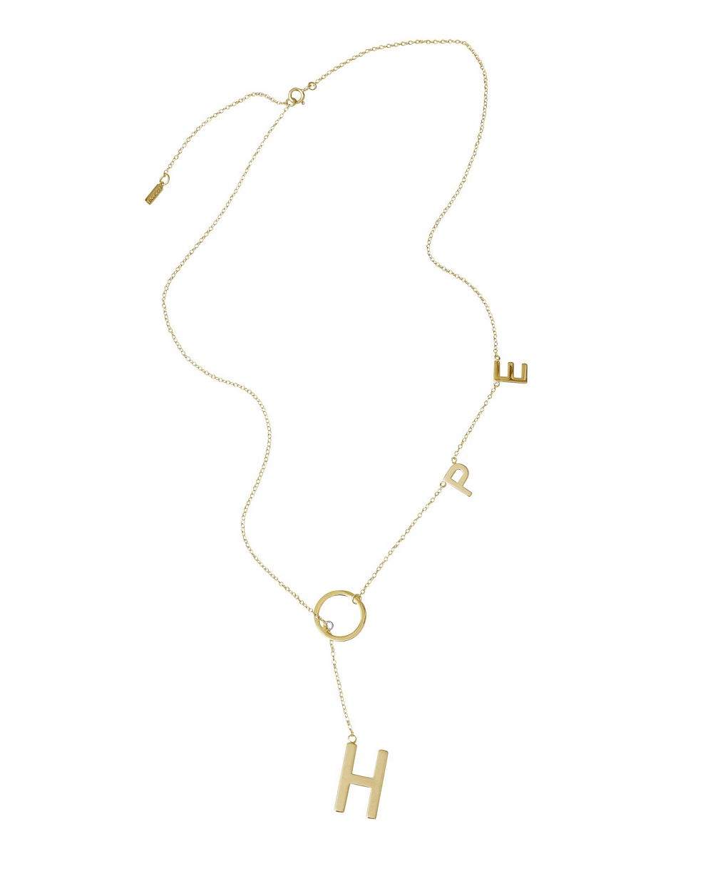 St. Moran золотая колье Lariat Hope