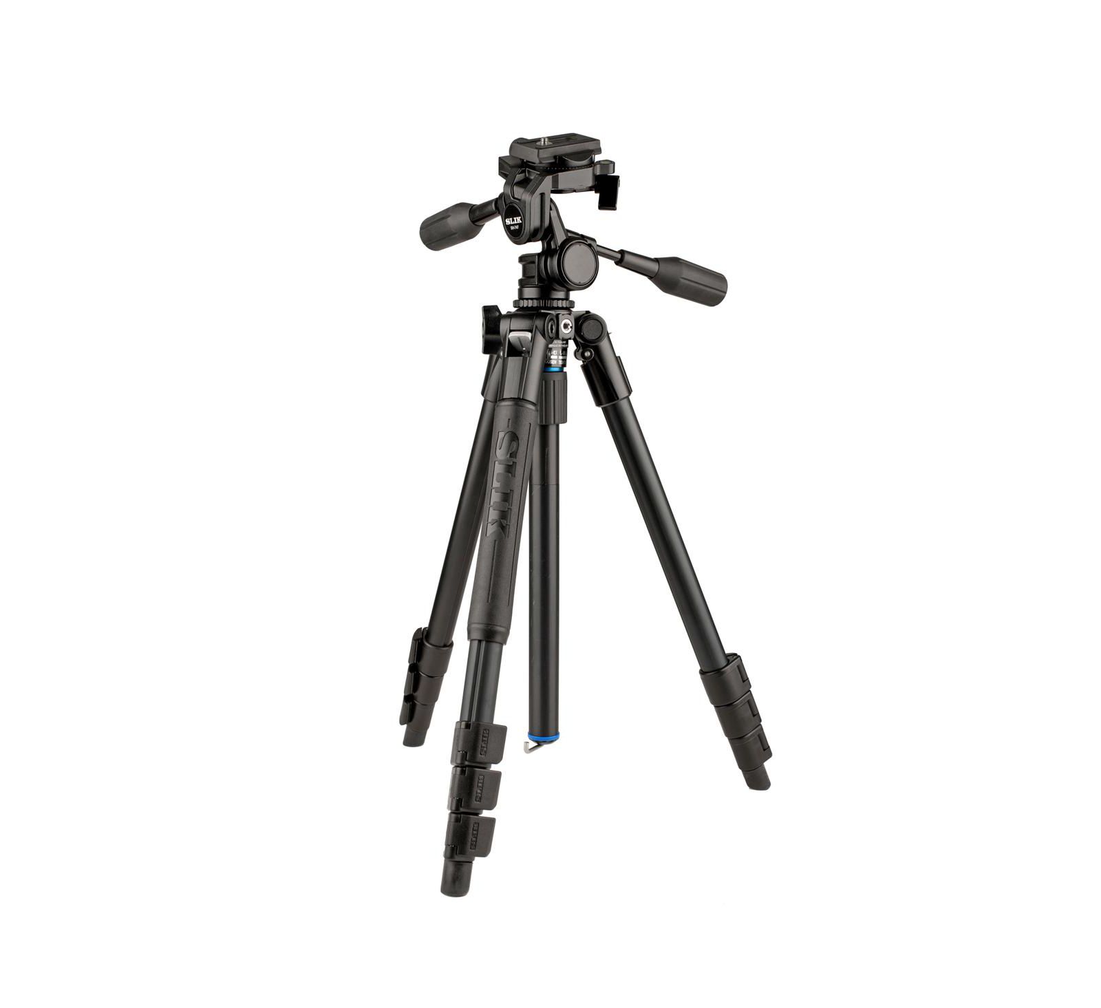 Slik PRO AL-324 4-Section Aluminum Arca-Compatible Tripod with SH-747 3-Way Pan Head