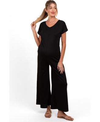 Pinkblush Women's Ribbed Wide Leg Jumpsuit