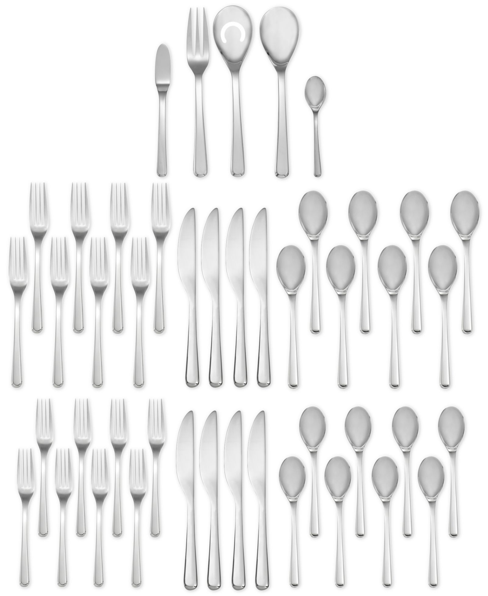 Nambé 45-Pc. Aura Flatware Set, Service for 8