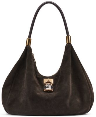 KARL LAGERFELD PARIS Maelynn Leather Large Hobo Handbag